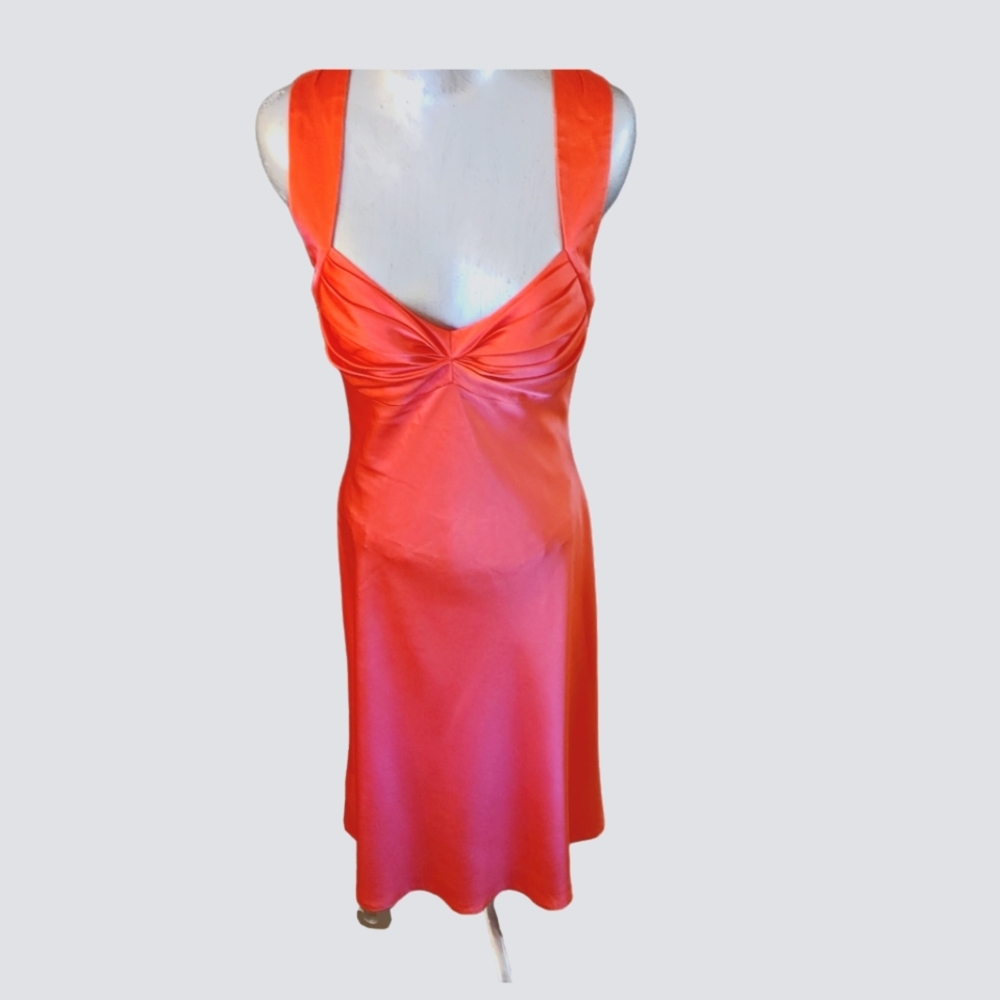 Hot pink cross back dress, Calvin Klein, worn once like brand new